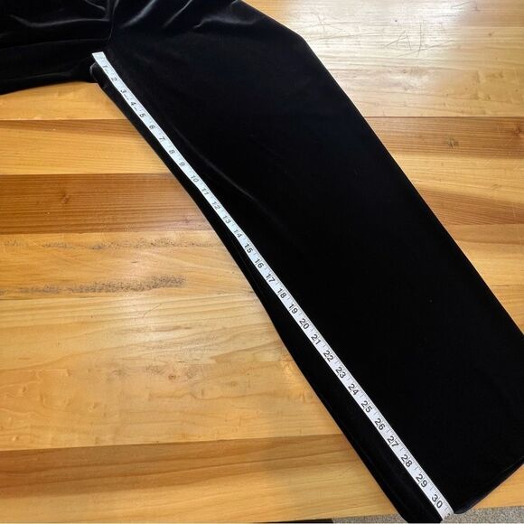 ALEX EVENINGS Black Velvet 3 Piece Outfit Size Medium Pants Large Tops - Picture 12 of 16